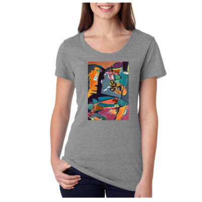 "Hawaiian Feast" Ladies Triblend Tee Thumbnail