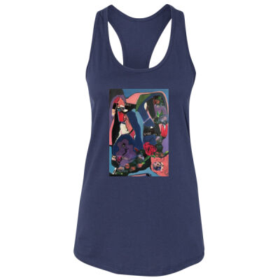 "Plum Rose" Racerback Women's Tee Thumbnail